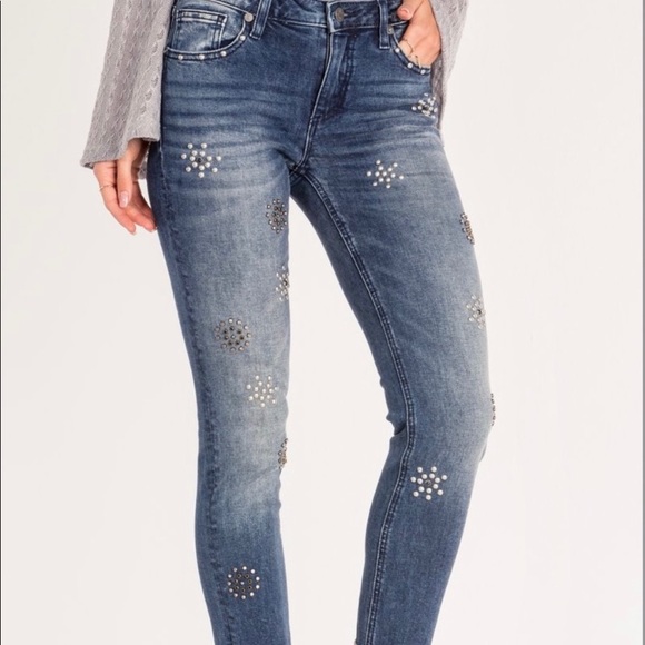 🎉HP🎉NWT! Miss Me “Ankle Skinny” w decorative - Picture 2 of 16